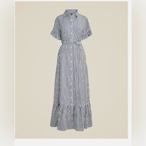 J Crew stripes maxi dress